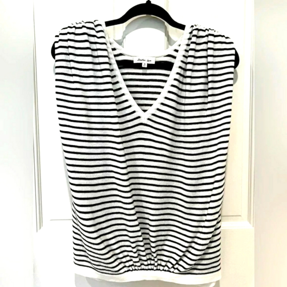 Another Love Dara Padded Shoulder Top size Medium